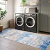 Abstract Machine Washable Rug with Rubber Backing for Living Room Stain Resistant Accent Rug Low Pile Ultra Soft Non Slip Rug - 2 of 4
