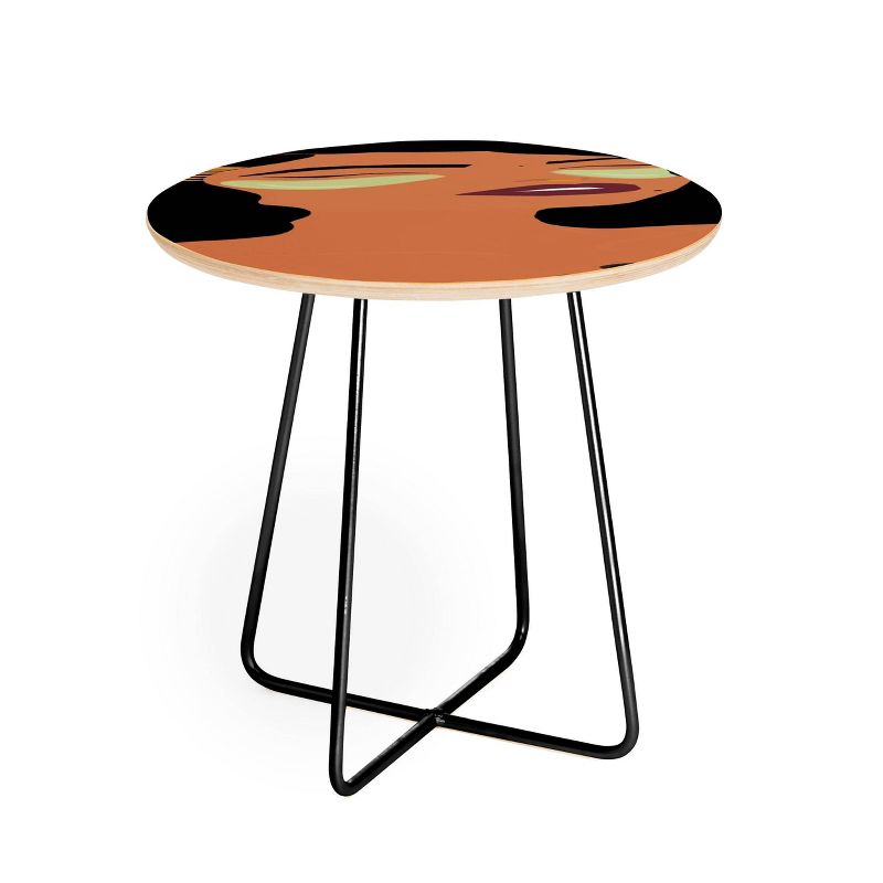 EELISE_NDRI Mean Greens Round Side Table - Deny Designs, 1 of 6