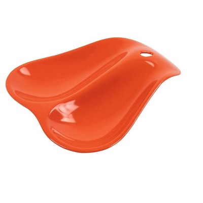 Hutzler Twin Double Melamine Spoon Rest - Sleek Design Holds 2 Large Spoons