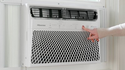 HiSense 8,000 BTU White Smart Window Air Conditioner with Wi-Fi and Remote Control