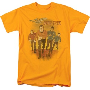 Star Trek Animated Adult T-Shirt Gold - 1 of 4