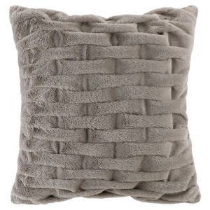 Gray Solid Throw Pillow, Decorative Pillow