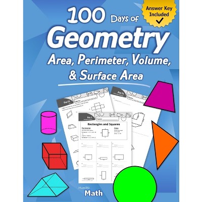Humble Math - Area, Perimeter, Volume, & Surface Area - (Paperback)