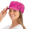 Collections Etc Stylish and Comfortable Floral Embellished Hat - 2 of 4