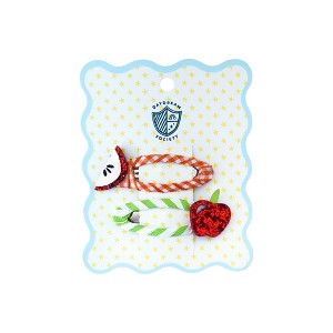 Daydream Society - Back to School Smarty Pants Apple Hair Clips - Pack of 2 - 1 of 3