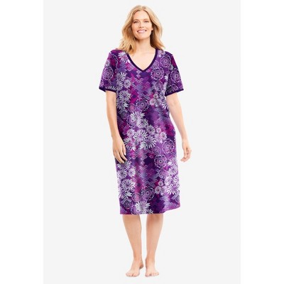 Dreams & Co. Plus Size Short T-Shirt Lounger