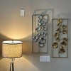 Slickblue Decorative Metal Flower Wall Art, Elegant Wall Sculpture, Modern Chic Style, Gold/Silver, 13"x32" - 4 of 4