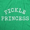 Womens Funny T Shirts Pickle Princess Sarcastic Food Graphic Novelty Tee For Ladies - Crazy Dog Women's T Shirt For Foodies - 2 of 4
