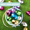 Joyfy Metallic Gold Easter Eggs Plastic Eggs Colorful Bulks for Easter Hunt, Filling Treats, Easter Basket Stuffers, Classroom Prize Supplies - 4 of 4