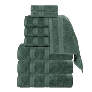 Smart Dry Cotton Medium Weight Solid Towel Set by Blue Nile Mills - 1 of 4
