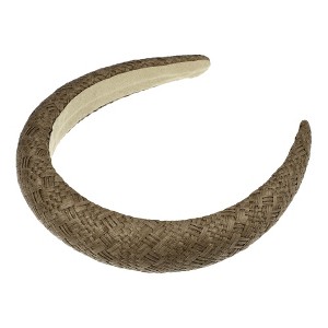 Unique Bargains Women's Fashion Straw Headband 5.91"x1.18" 1 Pc - 1 of 4