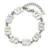 Black Bow Jewelry Stainless Steel Michigan State Spartans NCAA charm Bracelet 8.5 Inch - 2 of 4