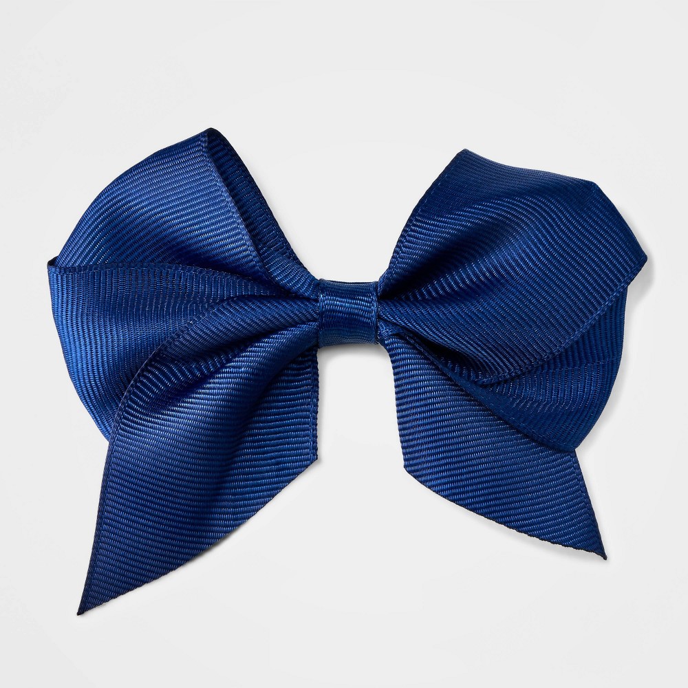 Girls' Bow Hair Clip - Cat & Jack™ Navy Blue