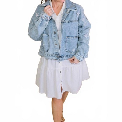 Women's Stella Denim Jacket - Nash Grey