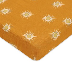 Babyletto Golden Hour Muslin Mini Crib Sheet - 1 of 4