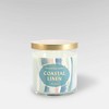 15.1oz Lidded Glass Jar 2-Wick Candle Coastal Linen - Opalhouse™ - image 2 of 2