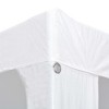 vidaXL Party Tent for Outdoor Entertainment - UV- & Water-Resistant PE Fabric, Sturdy Steel Frame - Easy to Assemble (White, 9.8'x39.4') - 4 of 4