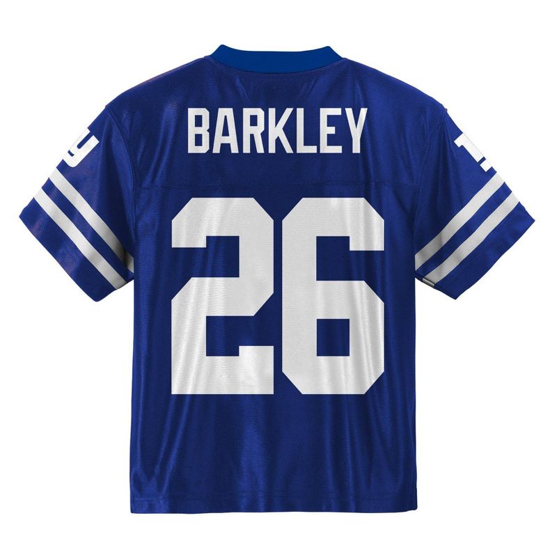 NFL New York Giants Boys' Short Sleeve Barkley Jersey, 3 of 4