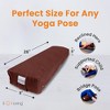 Sol Living Yoga Bolster Pillow with Removable Cover Rectangle - 4 of 4