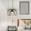 Unique Bargains Vintage Stripped Ends Twisted Cloth Covered Lamp Wires with Button and Plug 2 Pcs - 4 of 4