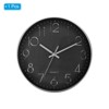 Unique Bargains Office Bedroom Decorative Battery Operated Silent Non Ticking Round Wall Clock 12 Inch - 3 of 4