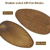 52 Inches Farmhouse Tropical Ceiling Fan with Light and Remote Glass Light Cover Palm Leaf Blades - 4 of 4