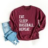 Simply Sage Market Eat Sleep Baseball Repeat Sweatshirt - 3 of 4