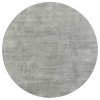 36" Modern Cement Look Round Coffee and End Table Set with Black Geometric Metal Legs for Living Room -3irtyhousy - 3 of 4