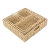 WeThinkStorage Set of 5pc Storage Bins Resin Rattan - 2 of 4