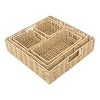 WeThinkStorage Set of 5pc Storage Bins Resin Rattan - image 2 of 4