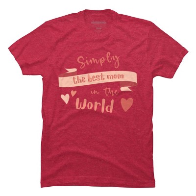Men's Design By Humans Mother's Day Simply the Best Mom Banner By BoogieCreates T-Shirt