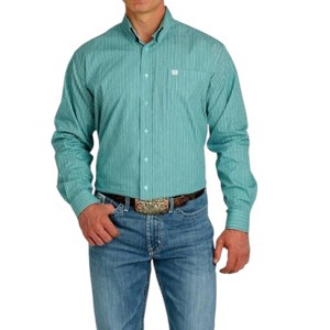 Men's 's Classic Fit Print Long Sleeves Button - CINCH - 1 of 1