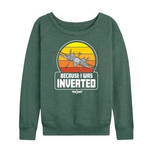 Women's - Top Gun - Because I Was Inverted Lightweight French Terry Slouchy - 1 of 4