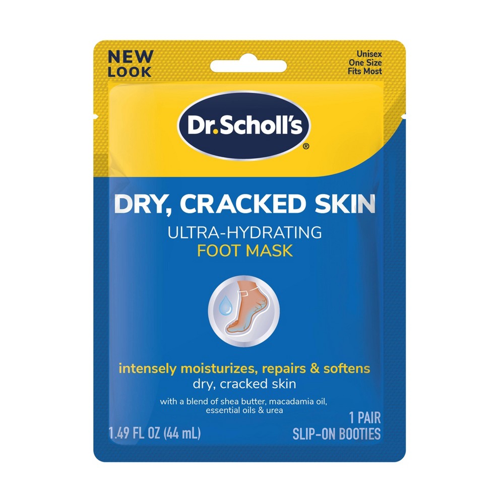 Photos - Cream / Lotion Dr. Scholl's Dry, Cracked Skin Ultra-Hydrating Foot Mask - 1 Pair