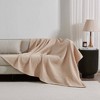 50"x60" Cotton Waffle Knit Throw Blanket - Isla Jade - 4 of 4