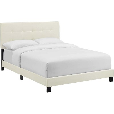 Modway Amira Full Performance Velvet Bed - Ivory