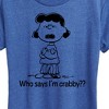 Women's - Peanuts - Who Says I'm Crabby Lucy Short Sleeve Graphic T-Shirt - 2 of 4