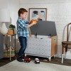 Mid-Century Kids' Toy Box - KidKraft: Wood Storage, Decorative Bookshelf, Gray/White, 29.13" W, 22" H, 18.11" D - 2 of 4