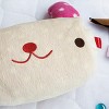 Slickblue Pink Rabbit Fleece Throw Blanket Pillow Cushion - 37" x 51.2", Travel Pillow, Soft, Zipper Storage - 3 of 4