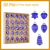 Unique Bargains Glass Decorative Hanging Tree Ornament Balls 1"-1.5" 25 Pcs - 3 of 4