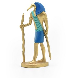 Collectible Wildlife Gifts | Thoth, Ancient Egyptian Moon God, Hand Painted  Reproduction   2 1/2 inches tall    F3107 B211 - 1 of 4