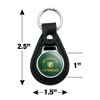 University of San Francisco Dons Logo Black Leather Keychain - 2 of 4