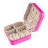 Unique Bargains Travel Square Small Portable PU Leather Jewelry Organizer Case Storage - 4 of 4