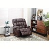 TiramisuBest Recliners Lift Chair Relax Sofa Chair Livingroom Furniture Living Room Power Electric Reclining with Brown PU for Recliners & M - 2 of 4