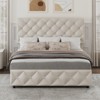 homfan Bed Frame with 4 Storage Drawers, Linen Upholstered Platform Bed Frame - 4 of 4