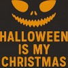 Rerun Island Women Halloween Is My Christmas Grin Short Sleeve Graphic Cotton T-Shirt - 2 of 4