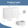 6 Drawers Dresser for Bedroom, Chest of Drawers with Fabric Bins, Media Console Table, Fabric Closet Dresser for Living Room Hallway - 2 of 4
