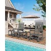 Outdoor Side Table 18 x 15 inch,  2-Tier Patio Side Tables for Outside, All-Weather End Table for Patio Pool Deck Indoor Backyard - 3 of 4