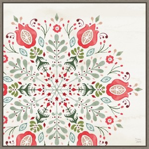 Amanti Art Festive Season VIII by Dina June Canvas Wall Art Print Framed 22-in. x 22-in. - 1 of 4
