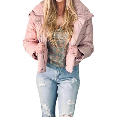 Women's Cropped Puffer Jacket - Coalition LA